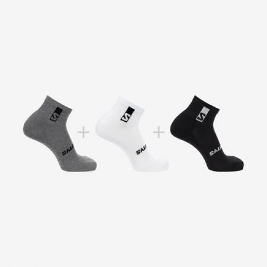 EVERYDAY ANKLE 3-PACK - BLACK-WHITE-MED GREY